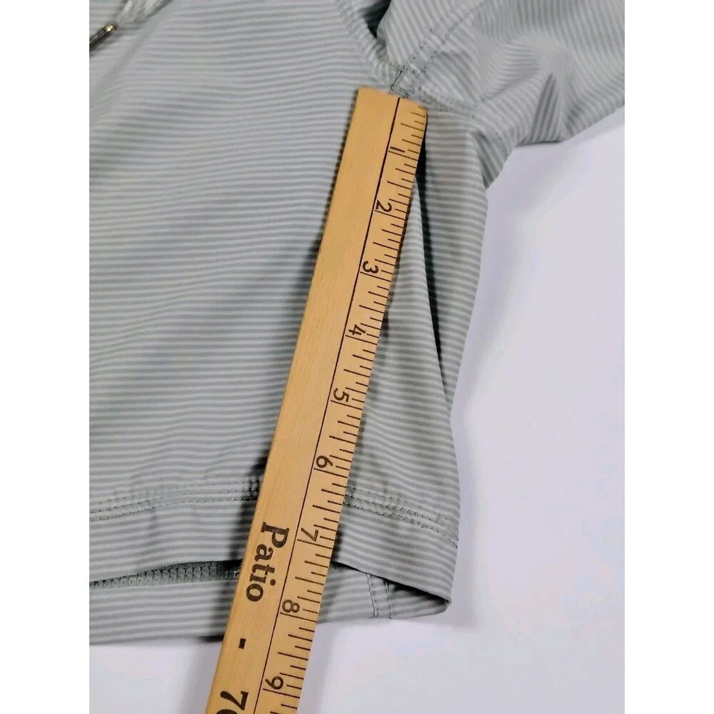 Vuori Kore Lined Shorts Men’s Large Gray Striped 7” Inseam Athletic